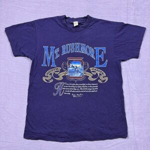 Vintage Mount Rushmore South Dakota Graphic‎ T Shirt Large Mens USA Made